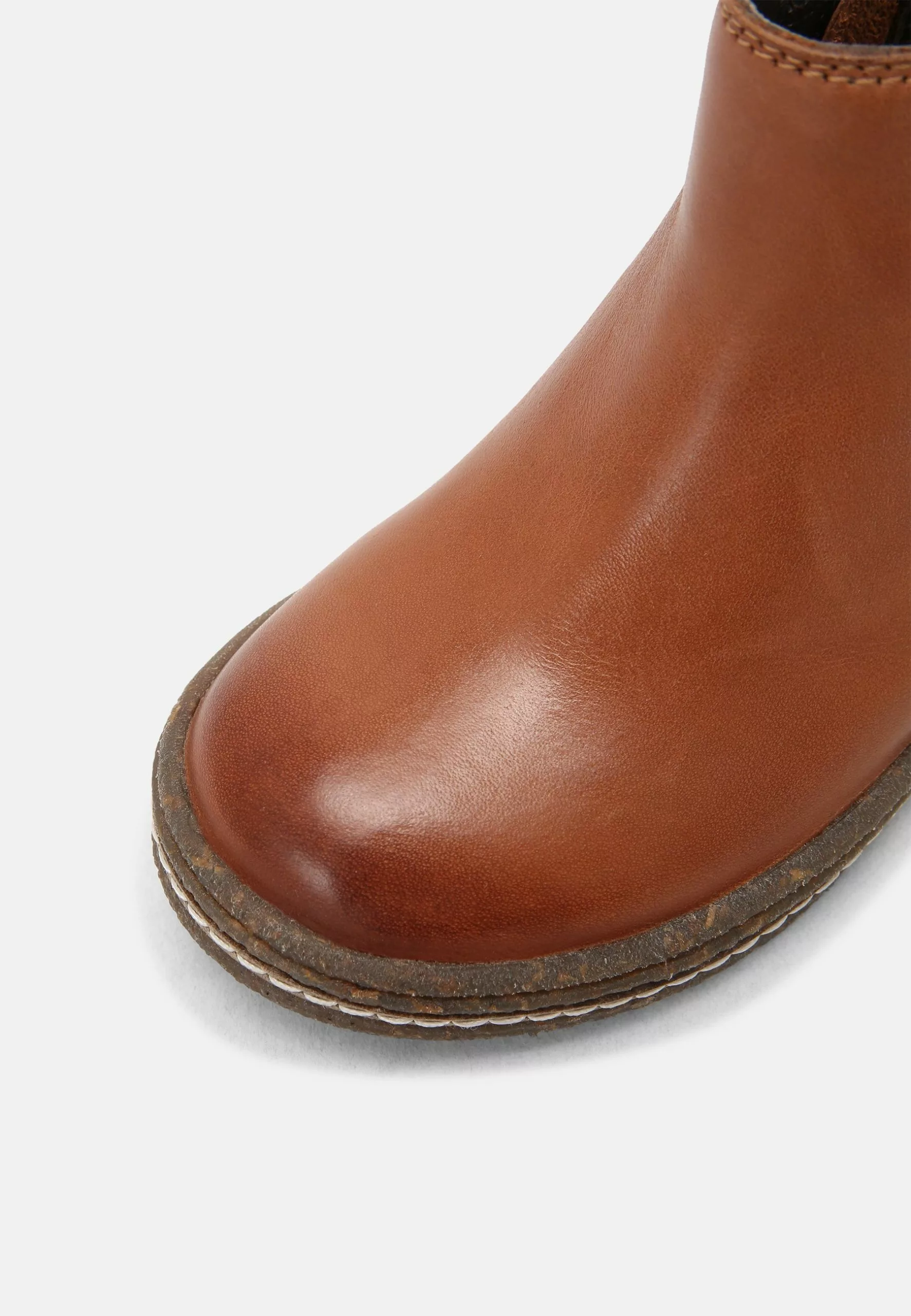Friboo Leather Booties - Korte Laarzen - Cognac 5 Friboo Leather Booties - Korte Laarzen - Cognac - Afbeelding 5