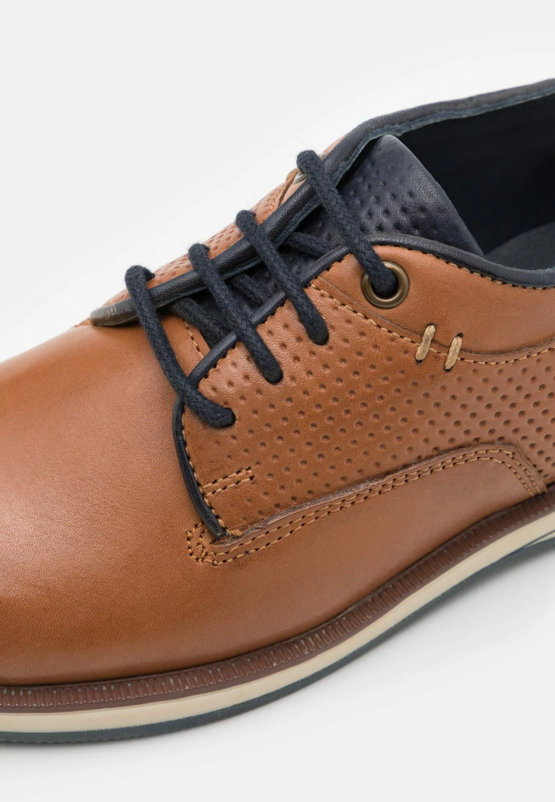 Friboo Leather - Sportieve Veterschoenen - Cognac 6 Friboo Leather - Sportieve Veterschoenen - Cognac - Afbeelding 6