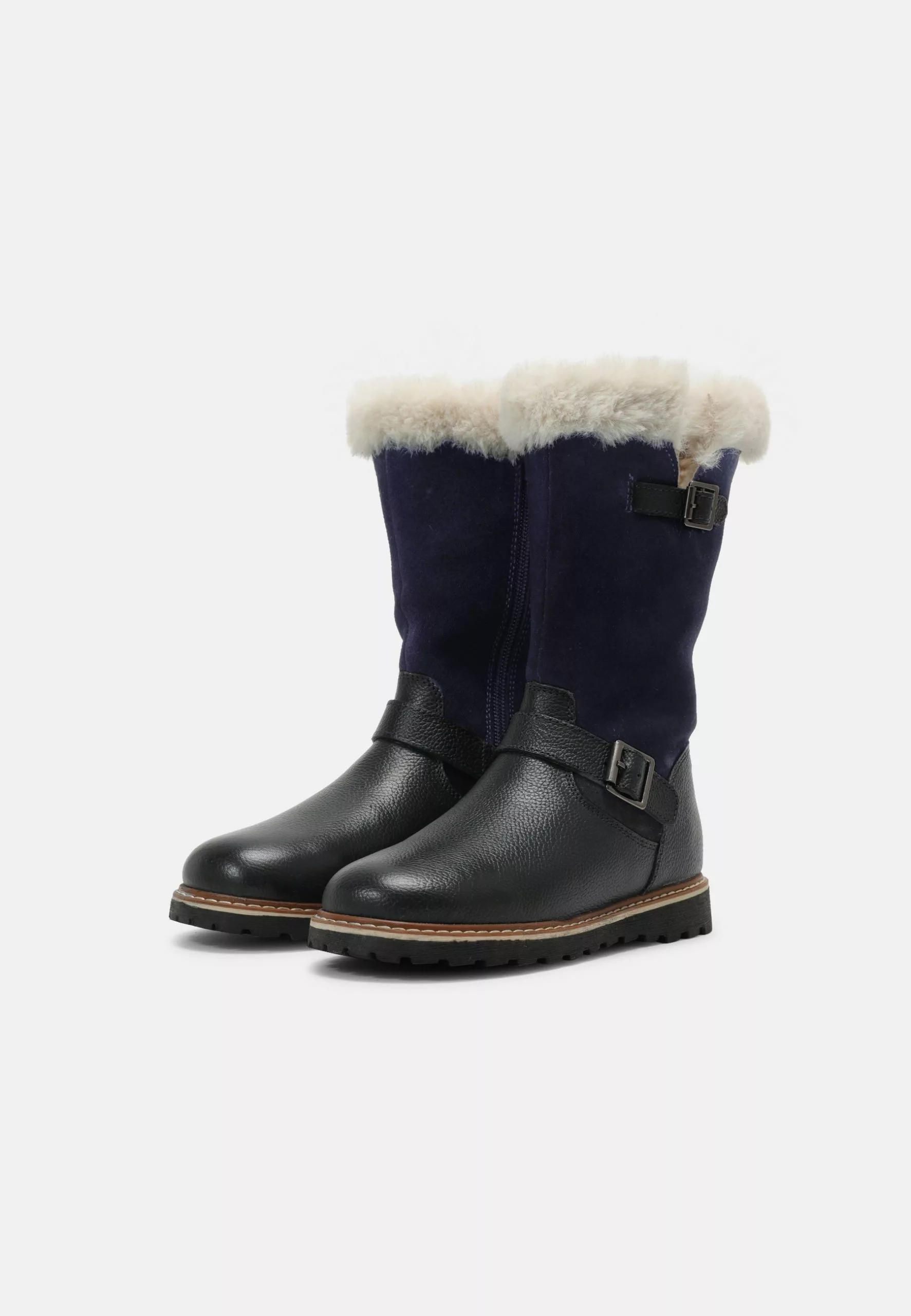 Friboo Leather - Snowboots- Dark Blue 2 Friboo Leather - Snowboots- Dark Blue - Afbeelding 2