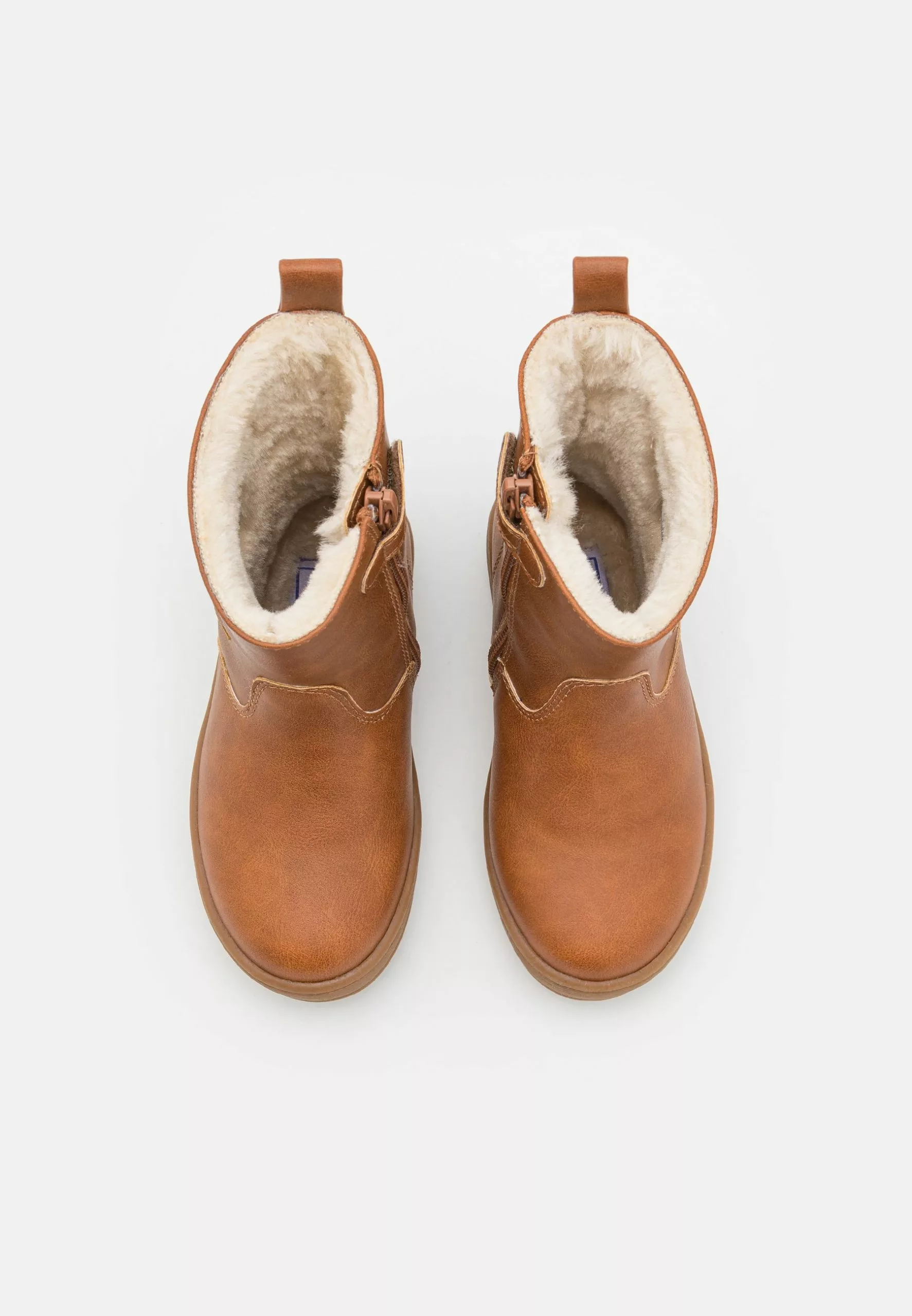 Friboo Korte Laarzen - Cognac 4 Friboo Korte Laarzen - Cognac - Afbeelding 4