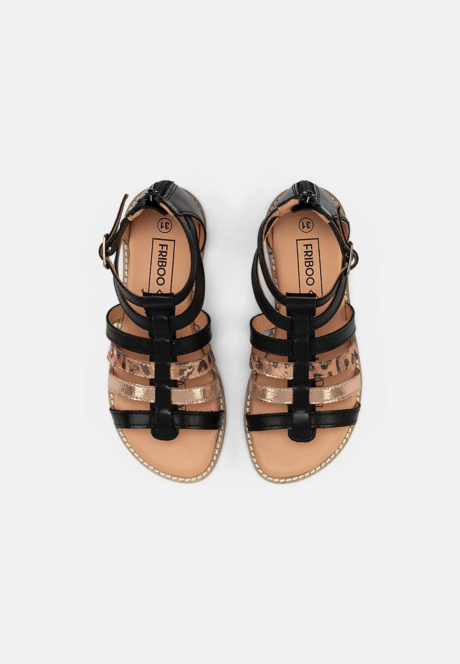 Friboo Leather - Sandalen - Black 4 Friboo Leather - Sandalen - Black - Afbeelding 4