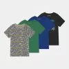 Friboo Unisex 4 Pack- T-Shirt Print - Multi-Coloured