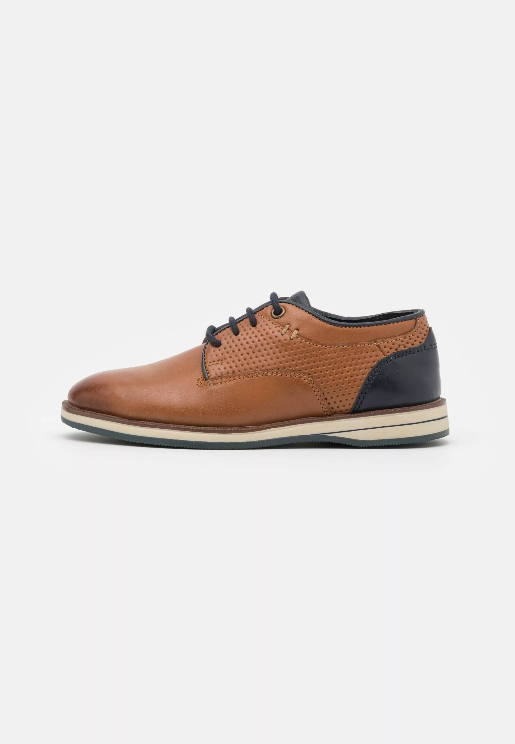 Friboo Leather - Sportieve Veterschoenen - Cognac 1 Friboo Leather - Sportieve Veterschoenen - Cognac